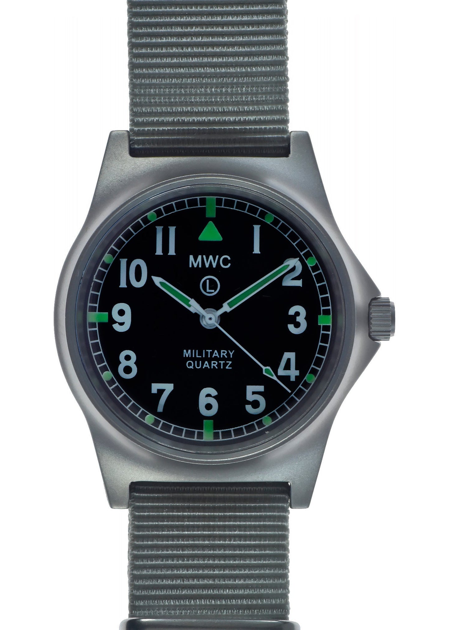 MWC G10 LM Stainless Steel Military Watch (Grey Strap)