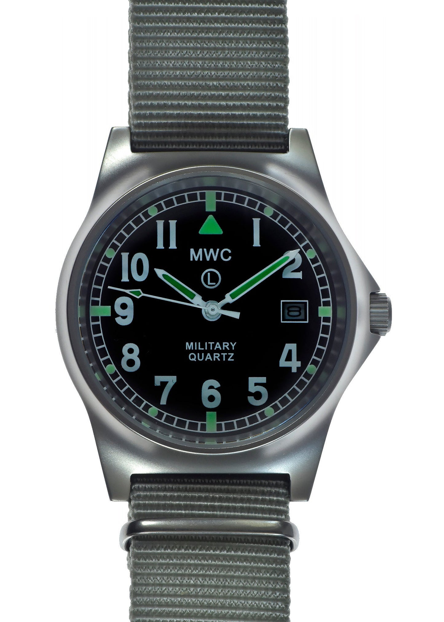 MWC G10 LM Stainless Steel Military Watch (Grey Strap)