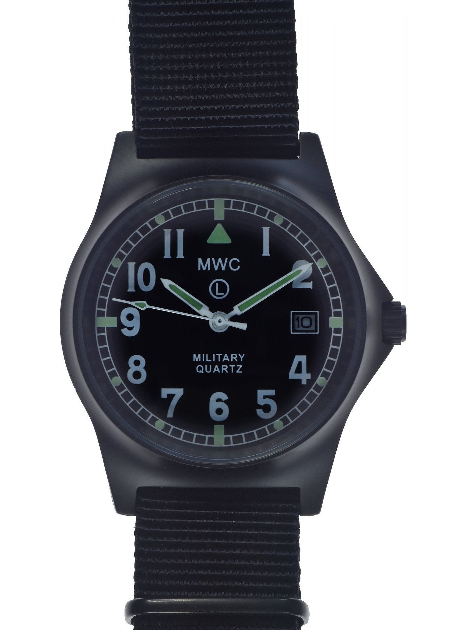 MWC G10LM European Pattern Military Watch in Covert Non Reflective Black PVD Steel