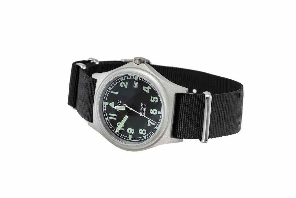 MWC G10 100m Water resistant Military Watch with Screw Down Crown and 10 Year Battery Life