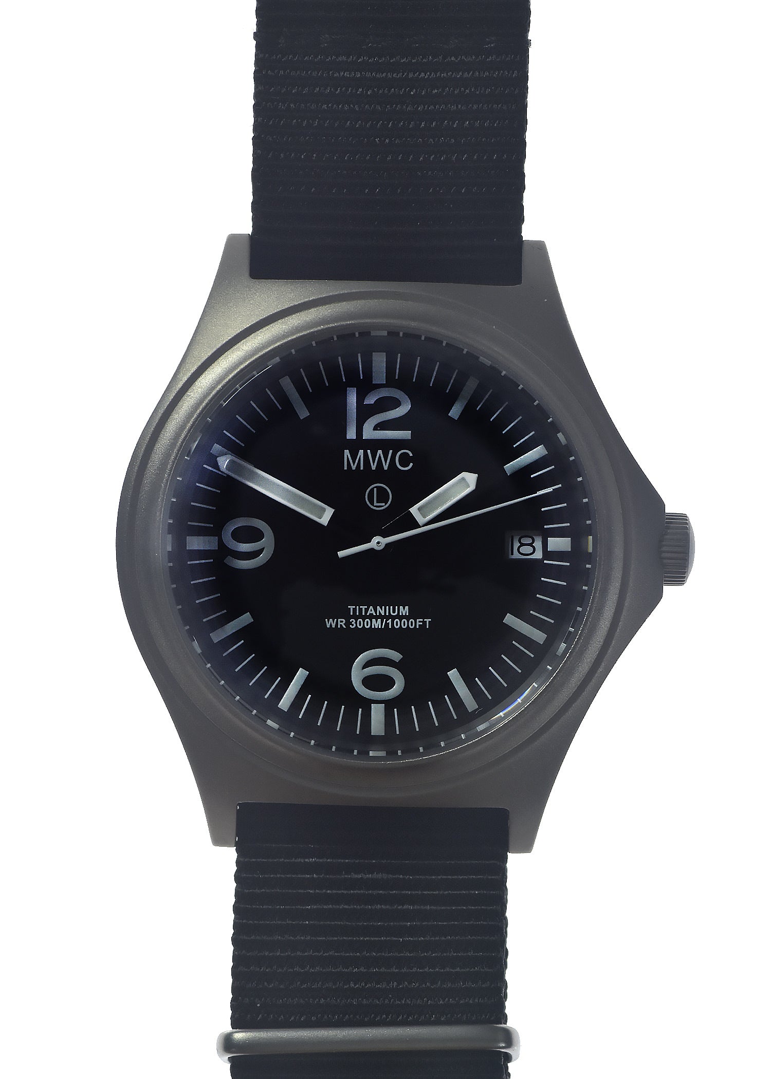 MWC Titanium Military Watch, 300m Water Resistant, Sapphire 