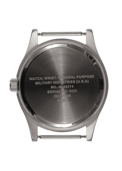 MWC MIL-W-46374A Vietnam War Pattern Watch on a Black Webbing Strap