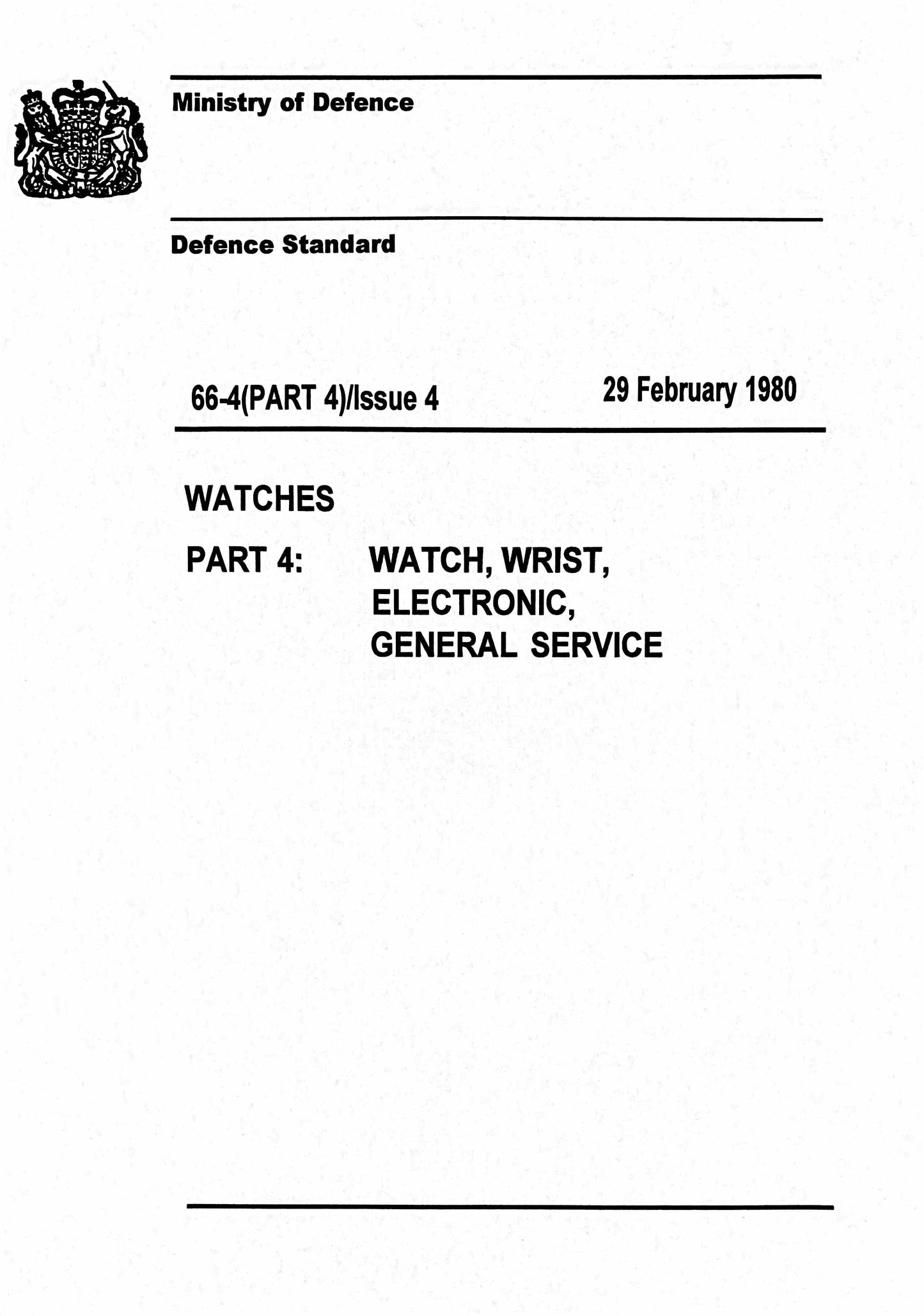 MWC W10 1970's Pattern 24 Jewel Automatic Military Watch with 100m Water Resistance