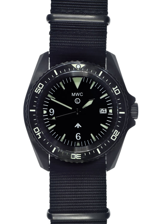 MWC Military Divers Watch in PVD Steel Case (Automatic) Latest Model with Ceramic Bezel and Sapphire Crystal