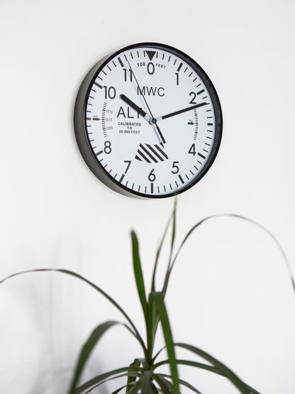 MWC Limited Edition Altimeter Wall Clock with White Dial
