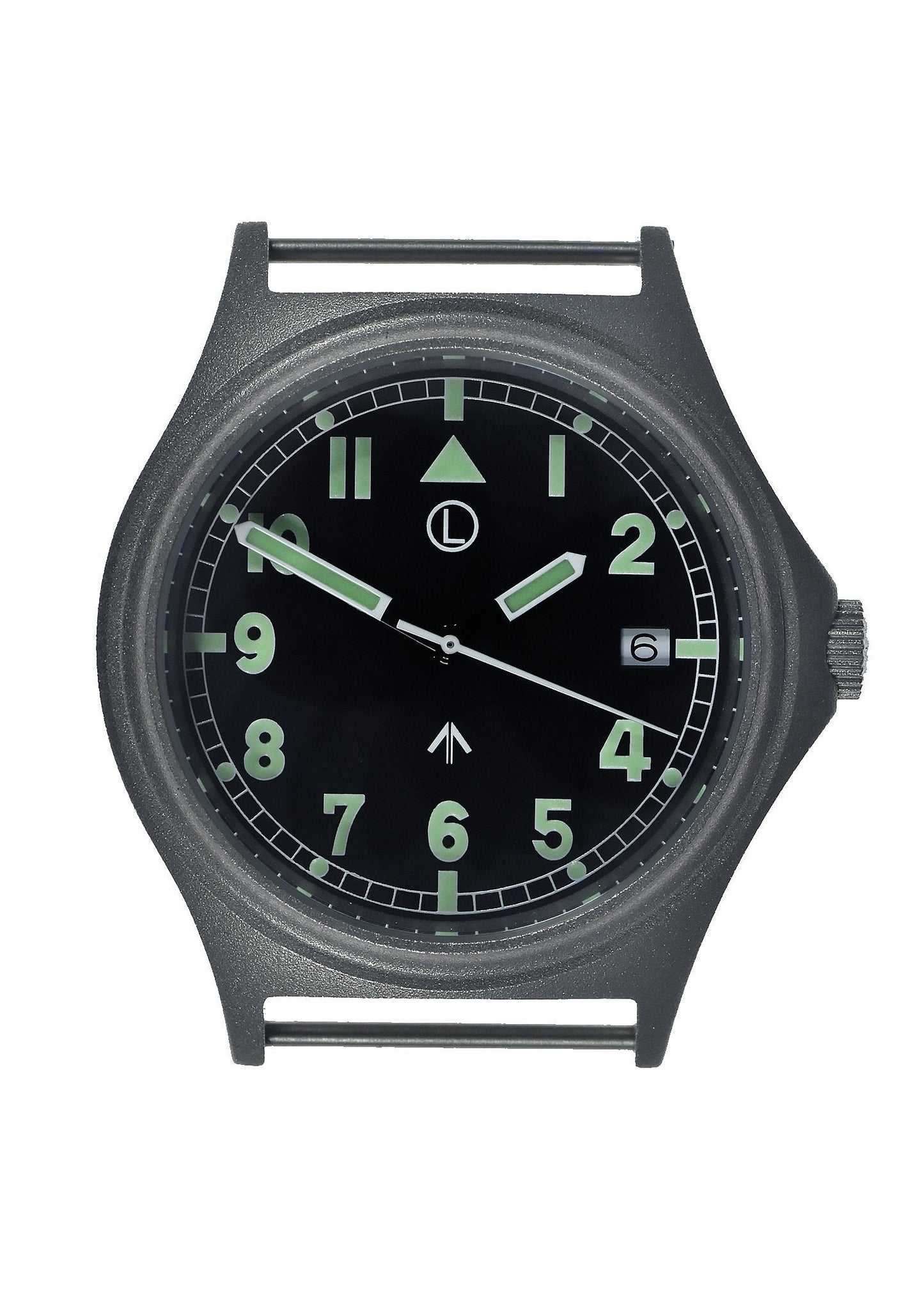 G10 100m Water resistant Military Watch with 12 Hour NATO Pattern Dial in Stainless Steel Case with Screw Crown (Sterile Dial)