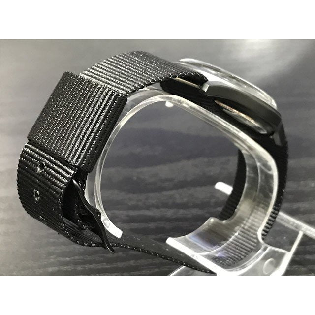 MWC Classic 1960s/70s Pattern Black Vietnam Watch on Matching Webbing Strap
