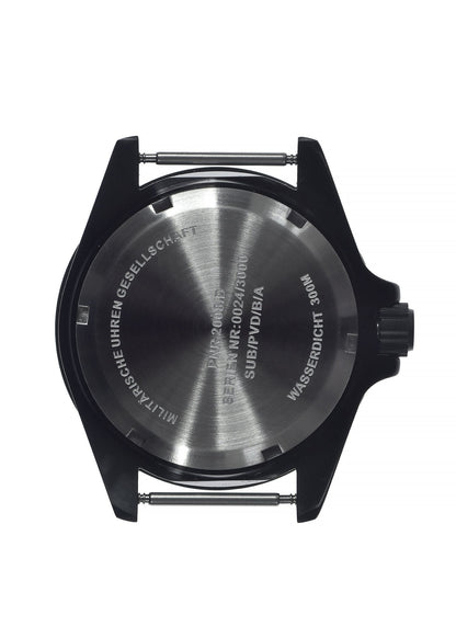 MWC 24 Jewel 300m Automatic Military Divers Watch in Black PVD Steel with Ceramic Bezel and Sapphire Crystal